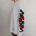 2021 Autumn wholesale fashion men embroidery long sleeve T shirt O neck sweatshirt